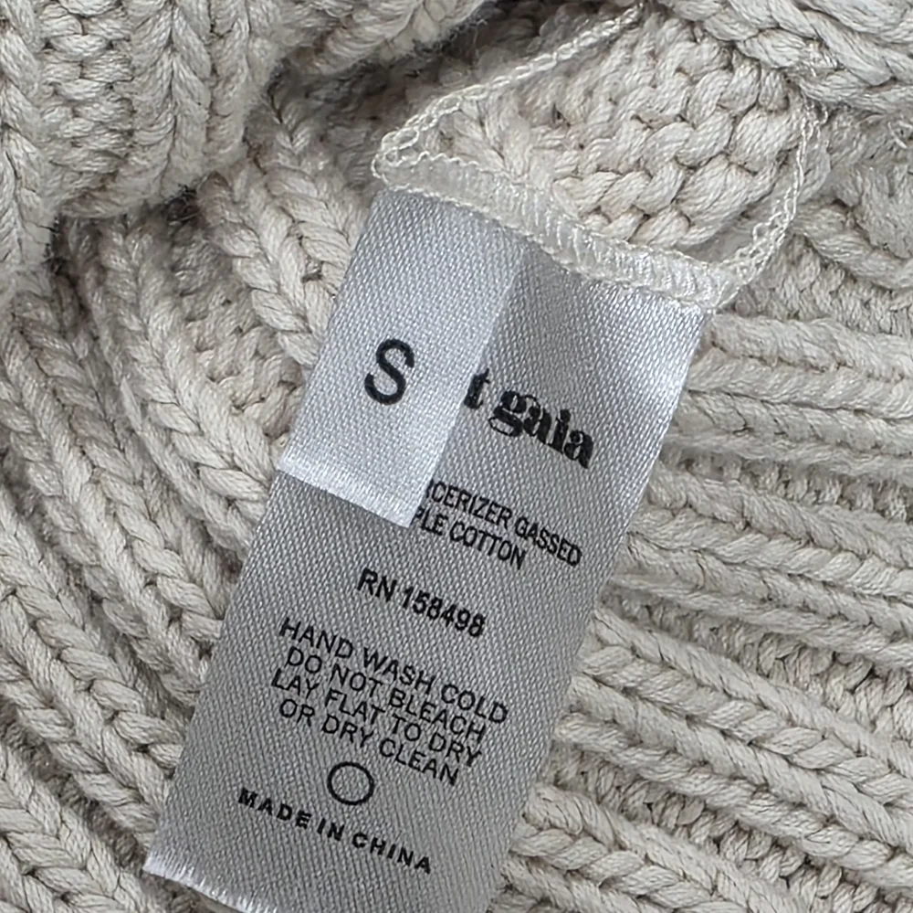 Cult Gaia Women's Noa Cotton Ribbed-knit Sweater‎ S